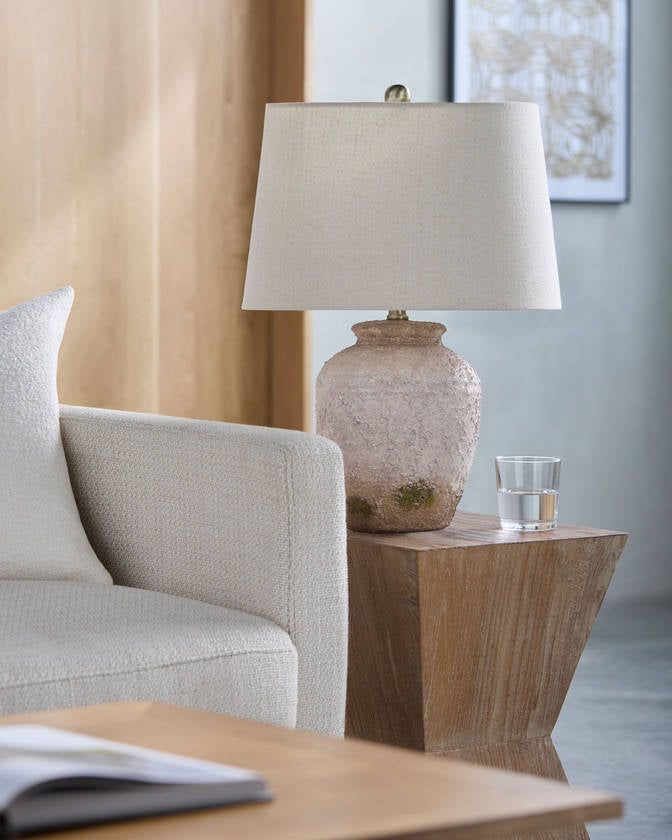 Nyasha Traditional Terracotta Table Lamp
