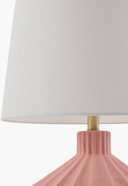 Malky Traditional Pink Table Lamp