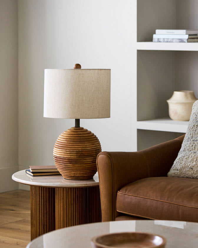 Tiffiney Rustic Brown Table Lamp