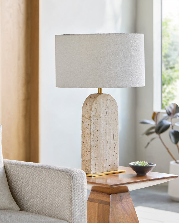 Deborah Modern Beige Table Lamp