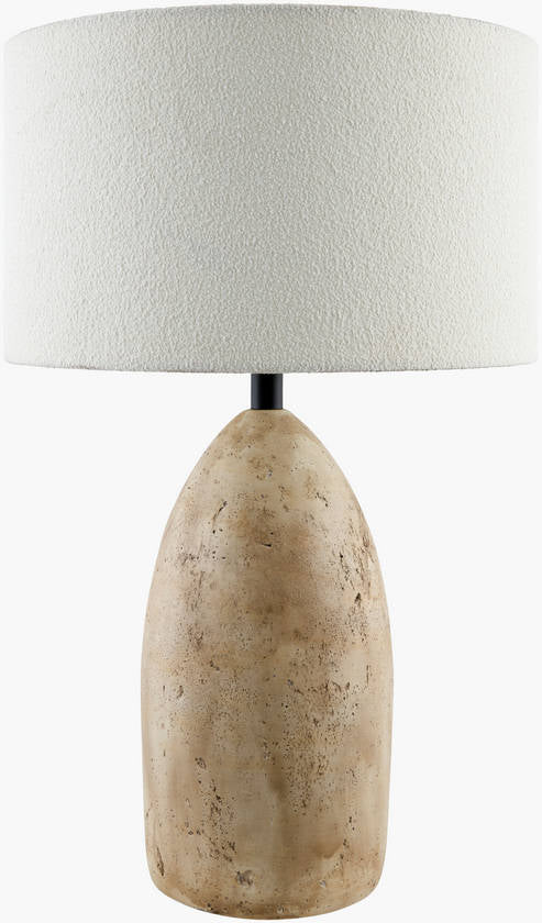 Howard Traditional Brown/White Table Lamp