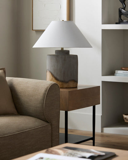 Omayra Traditional Gray Table Lamp