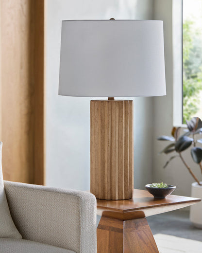 Jeanene Traditional Beige Table Lamp