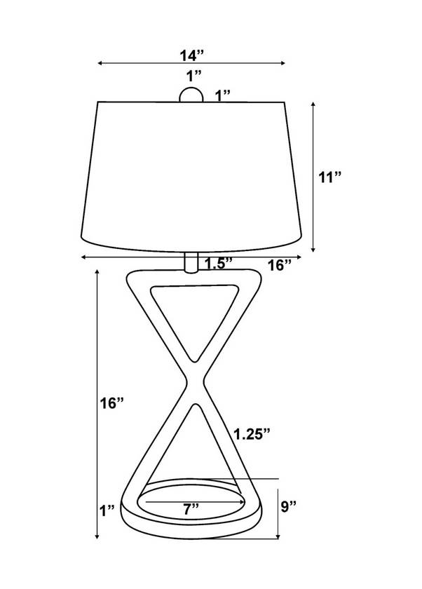 Nada Rustic Gold Table Lamp
