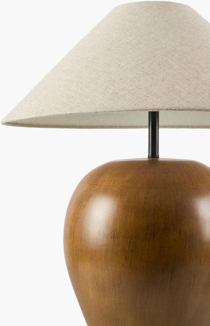 Shaketa Traditional Brown Floor Lamp