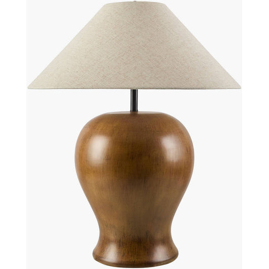 Shaketa Traditional Brown Floor Lamp