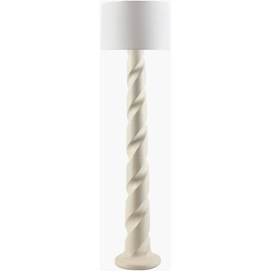 Britiany Traditional Cream/White Floor Lamp