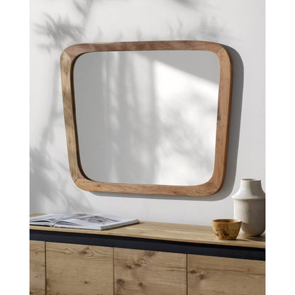 Bevan Modern Brown Wall Mirror