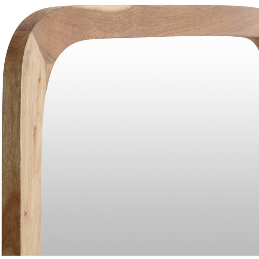Bevan Modern Brown Wall Mirror