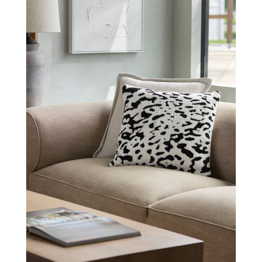 Dario White/Black Pillow Cover