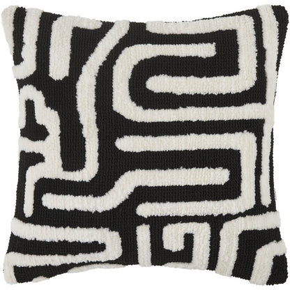 Charish White/Black Pillow Cover