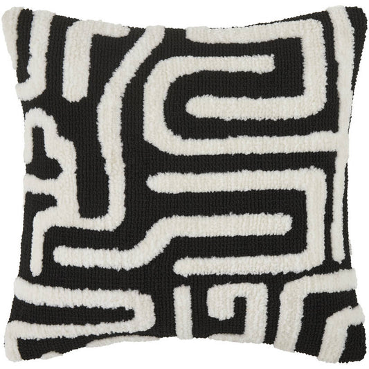 Charish White/Black Pillow Cover
