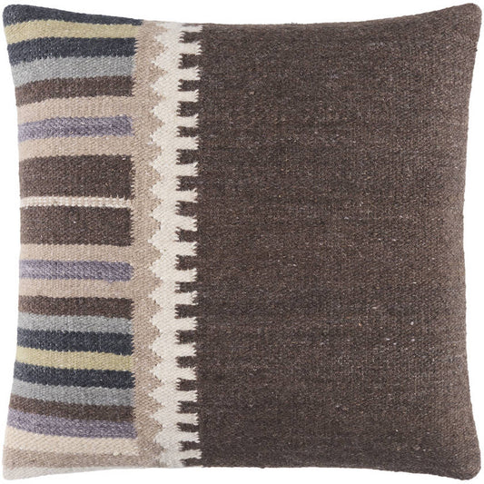Vena Dark Brown Pillow Cover