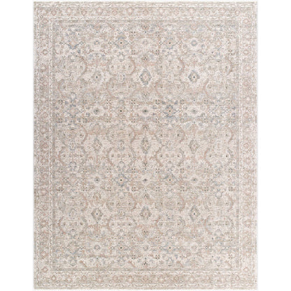 Trenna Traditional Light Silver Area Rug