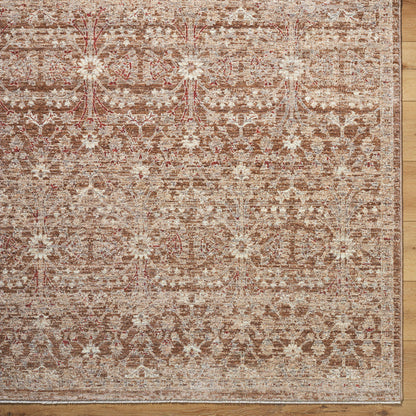 Sandro Traditional Tan/Burnt Orange Area Rug