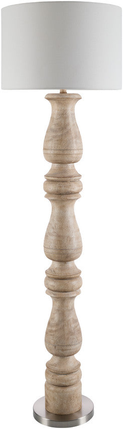 Yaser Traditional Brown Floor Lamp