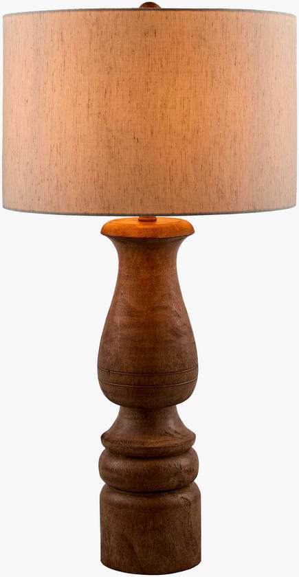 Tye Traditional Dark Brown Table Lamp