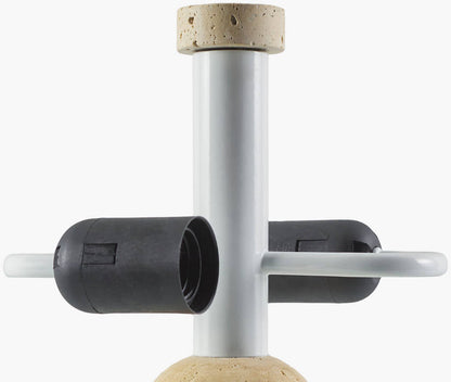 Lekeisha Modern Black/Beige Table Lamp