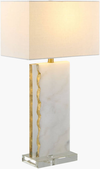 Tyrel Rustic White Table Lamp