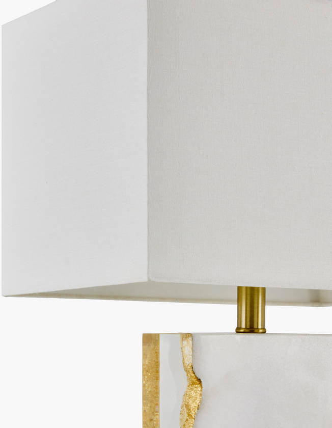 Tyrel Rustic White Table Lamp