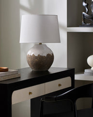 Indria Global Brown Table Lamp