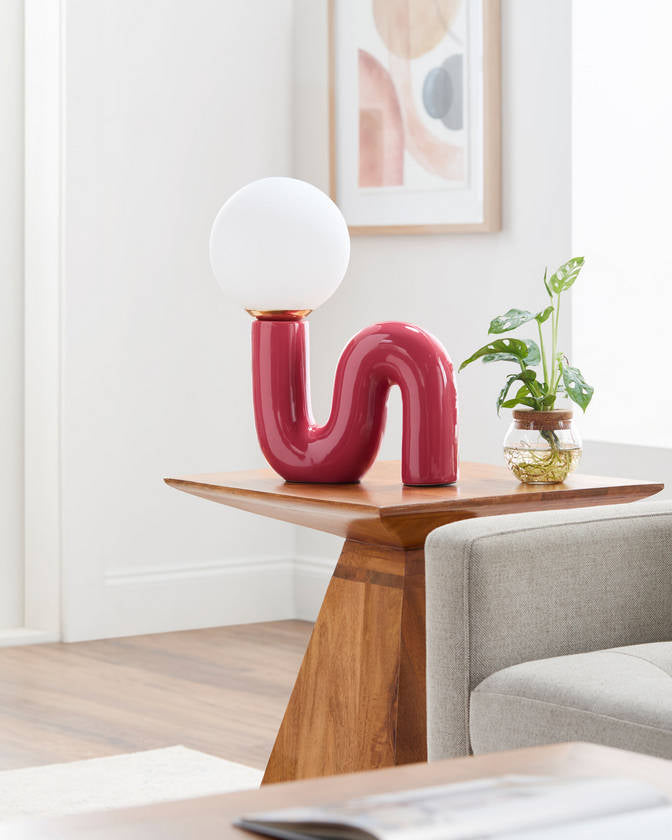Oosthem Modern Red Table Lamp