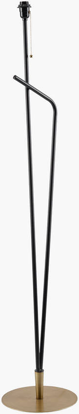 Kayliegh Modern Black/Gold Floor Lamp