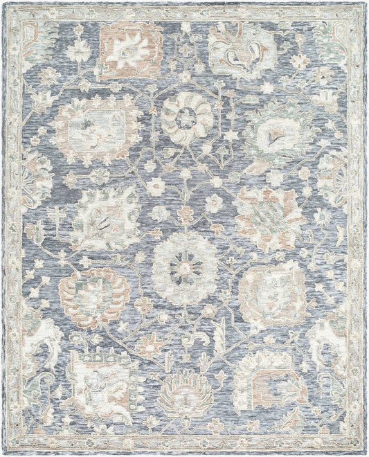 Mahala Traditional Silver Area Rug