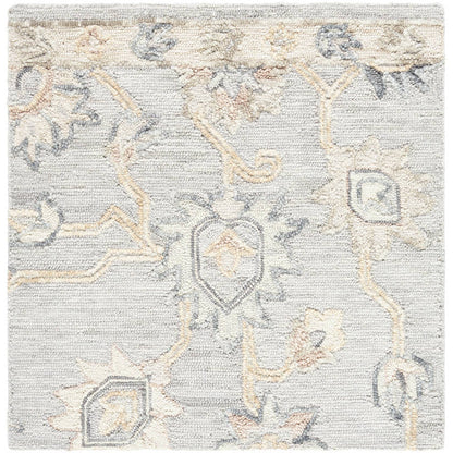 Asma Traditional Light Silver Area Rug