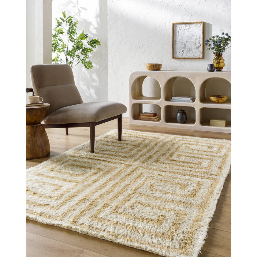 Shalise Cottage Desert Tan Area Rug