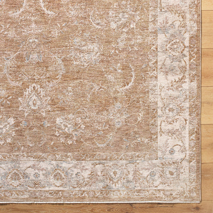 Pennie Traditional Cream/Light Brown Area Rug