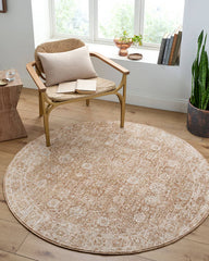 Cassy Traditional Light Brown Area Rug