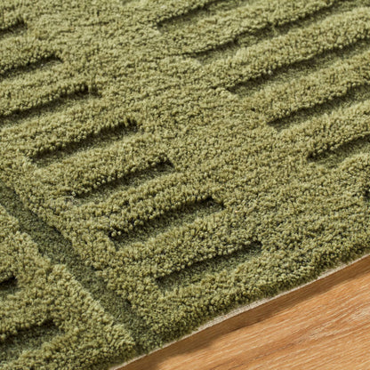 Dadrian Modern Army Green Washable Area Rug