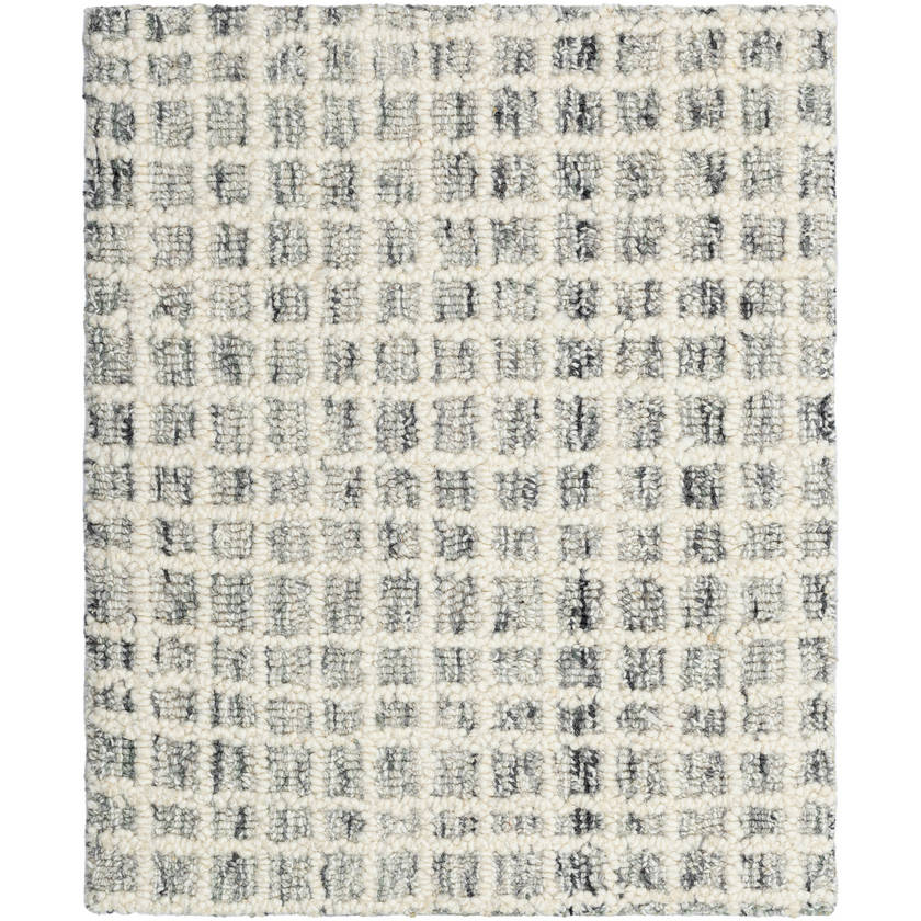 Andreas Modern Light Silver/Off-White Area Rug - Vivir x Livabliss