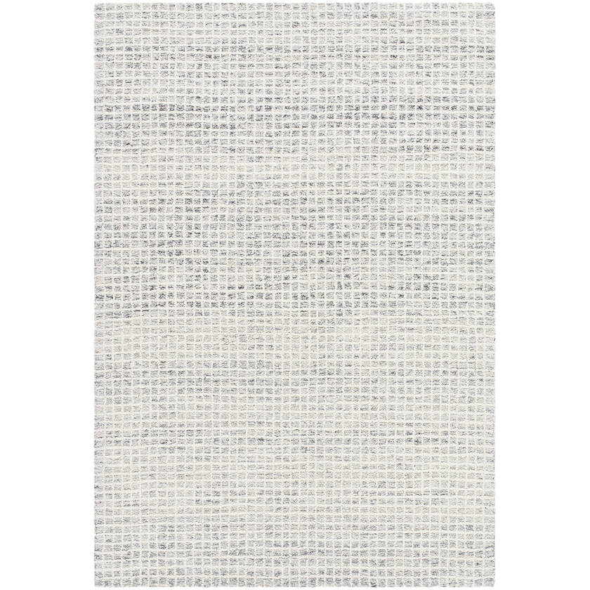 Andreas Modern Light Silver/Off-White Area Rug - Vivir x Livabliss