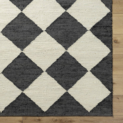 Antho Modern Jet Black/Beige Area Rug - Vivir x Livabliss
