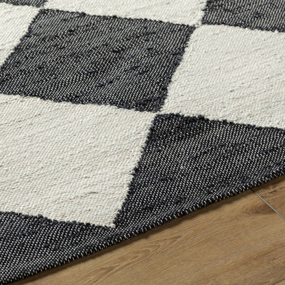 Antho Modern Jet Black/Beige Area Rug - Vivir x Livabliss