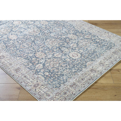 Mary Traditional Blue Area Rug - Vivir x Livabliss