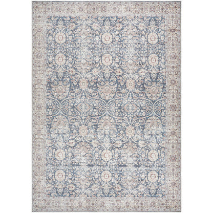 Mary Traditional Blue Area Rug - Vivir x Livabliss