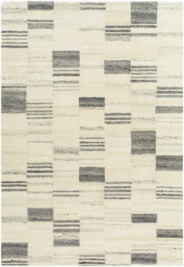 Max Modern Charcoal/Ivory Area Rug - Becki Owen x Livabliss