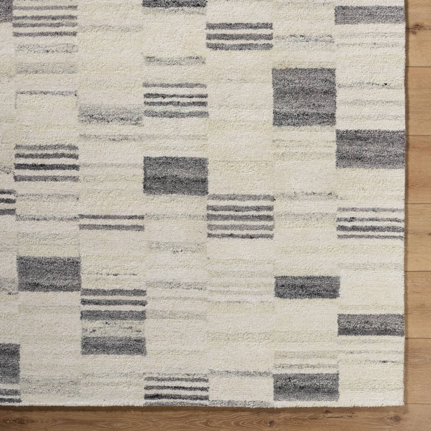 Max Modern Charcoal/Ivory Area Rug - Becki Owen x Livabliss
