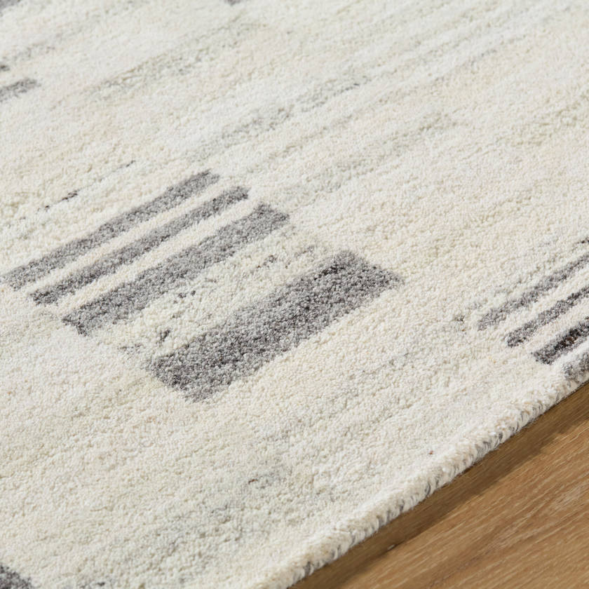 Max Modern Charcoal/Ivory Area Rug - Becki Owen x Livabliss