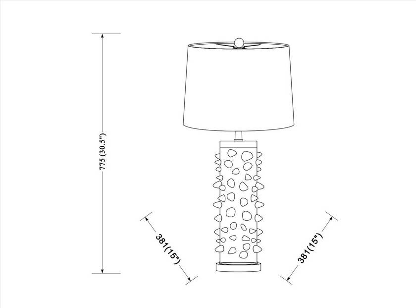Jannetta Global Black Table Lamp