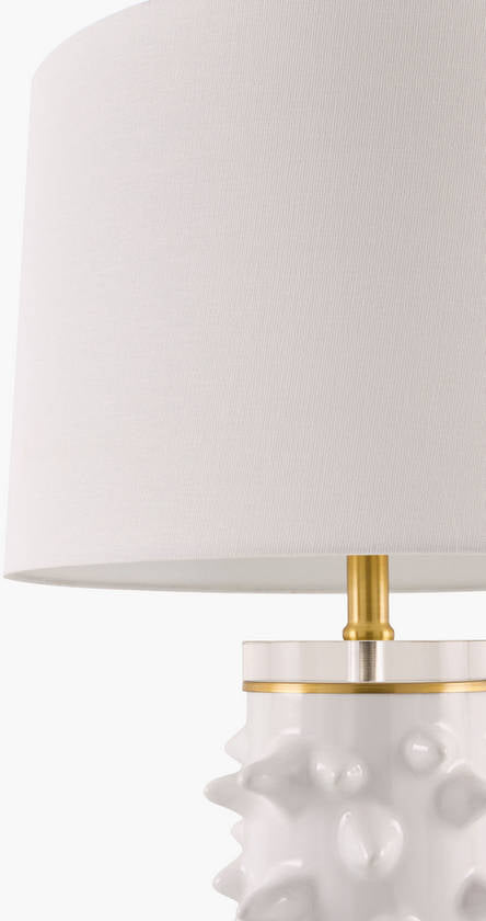 Jannetta Global White Table Lamp