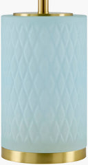 Ned Traditional Ice Blue Table Lamp