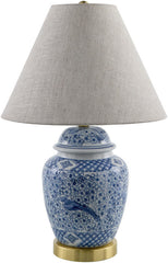 Malori Traditional Blue Table Lamp
