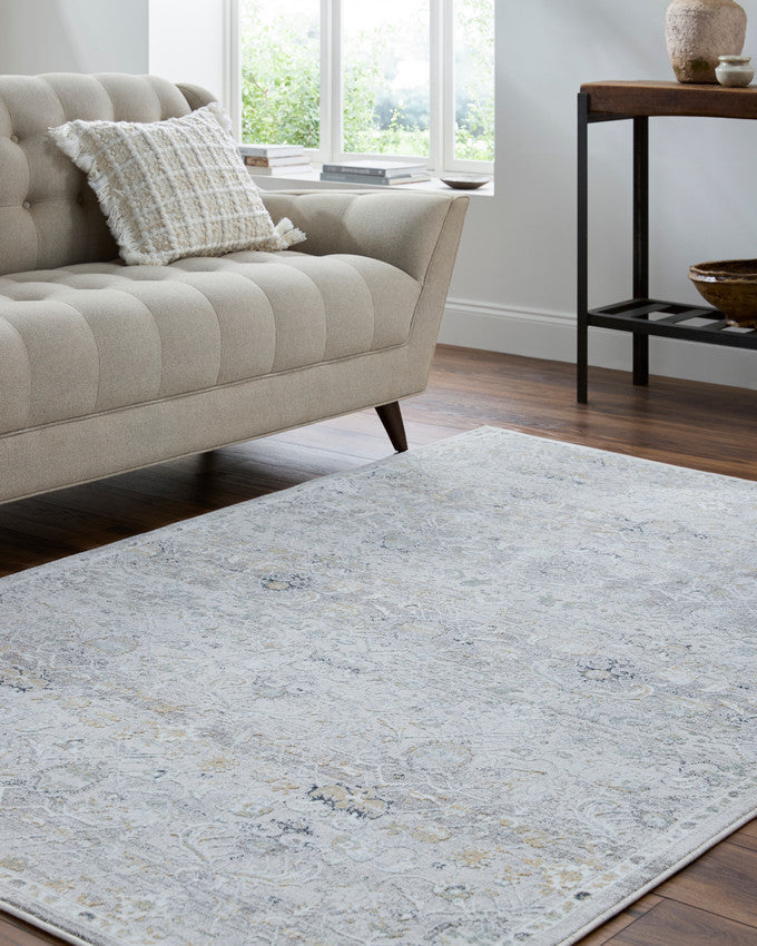 Audria Traditional Light Sage Area Rug