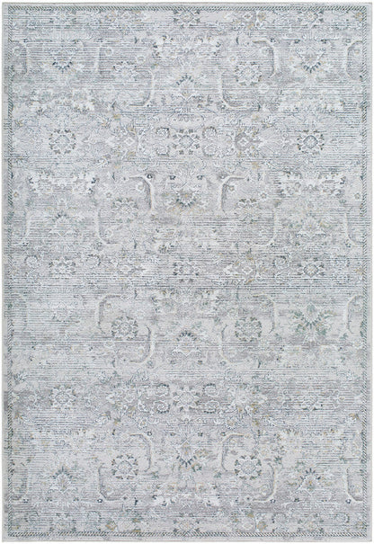 Deval Traditional Gray Area Rug