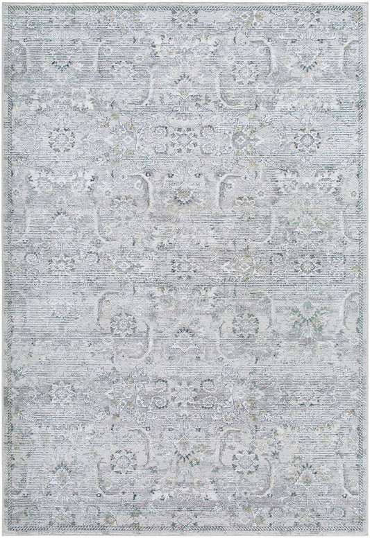 Deval Traditional Gray Area Rug