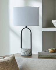 Alexys Global White/Black Table Lamp